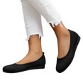 thumbnail image 3 of Sngxgn Women's Flat Shoes Comfortable Casual Ballet Single Shoes(Black,41), 3 of 8