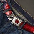 thumbnail image 2 of DC Comics Belt, Seatbelt Buckle Belt, Suicide Squad Villains Group Reds, 34 to 52 Inches, 2 of 9