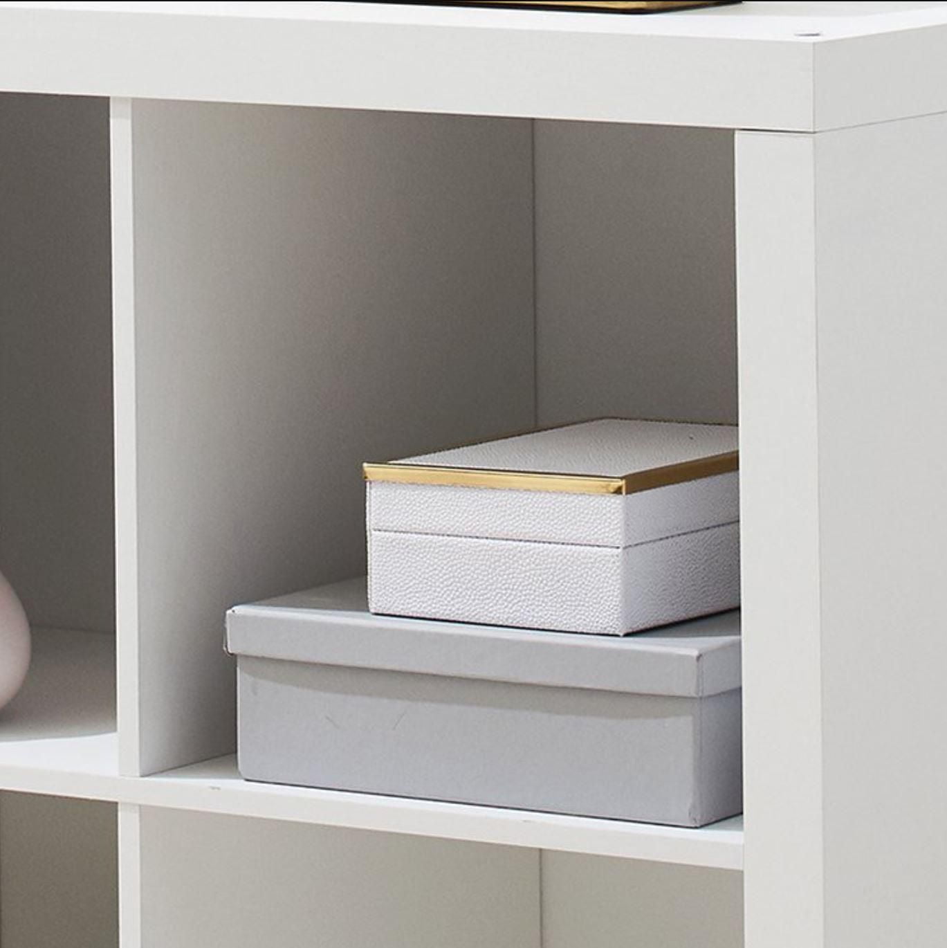 Hometrends 4-Cube Organizer, White Texture