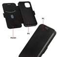 thumbnail image 6 of iPhone 13 Pro Max Case Wallet with Card Slots and Kickstand (Black), 6 of 7