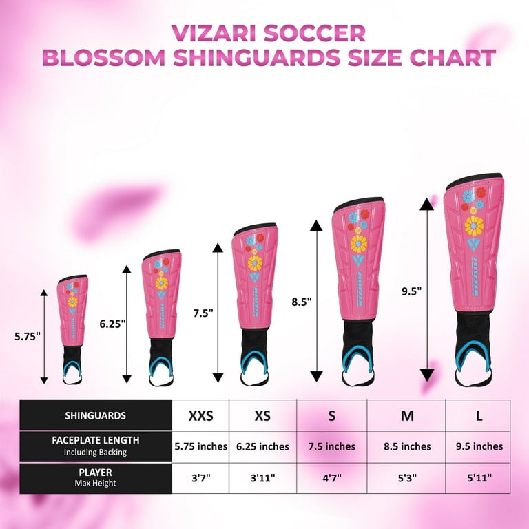 Vizari Blossom Soccer Shin Guards for Children & Adults Vizari Blossom Soccer Shin Guards for Children & Adults