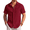 Wine Red, variant on COOFANDY Men's Summer Beach Shirts Short Sleeve Button Down Shirts Untucked Shirts Casual with Pocket