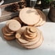 thumbnail image 3 of 100 Piezas 20-40mm Rebanadas de Troncos de Rebanada de árbol de Pino Artesanía Rústica Natural para Accesorios de Decoración de Centro de Gloria Rebanadas de madera, 3 of 9