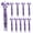 Purple, variant on YIEMEEN 10 Pieces Cheer Accessories Rhinestones Bowknot Keychains Backpack Decoration