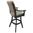 thumbnail image 3 of Home Square 34" Swivel Wood Extra Tall Bar Stool in Ocean Beige - Set of 2, 3 of 3
