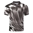 thumbnail image 4 of toraway Shirts for Men Coton Mens Été Confortable Imprimé Col à Revers Manches Courtes TG, 4 of 4
