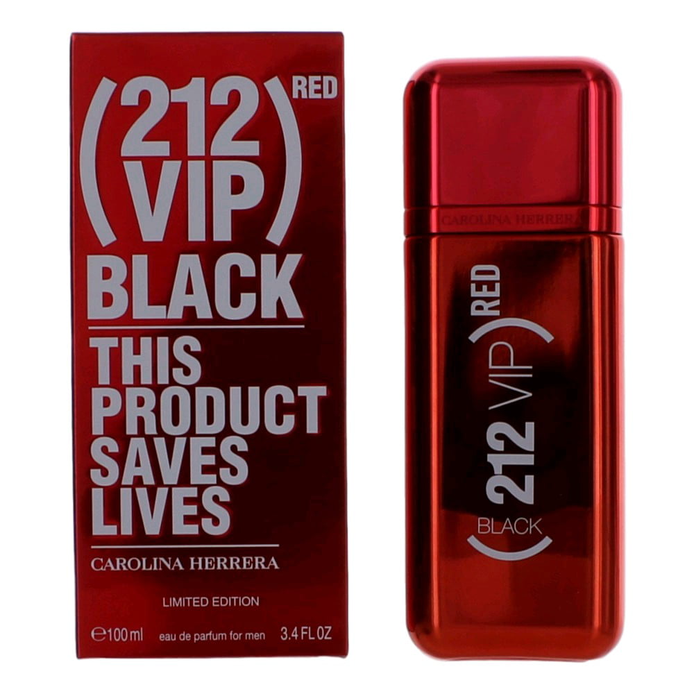 212 VIP Black RED Limited Edition by Carolina Herrera 3.4oz EDP Sp men