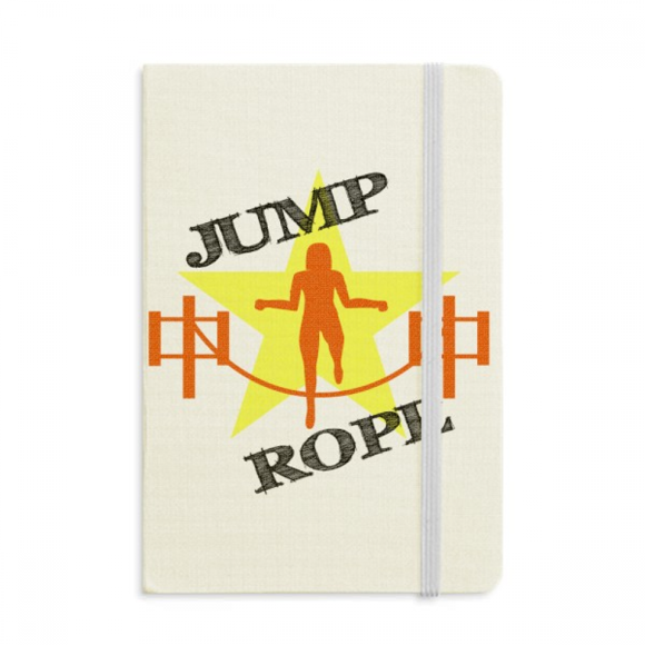 China Gym Jumprope Muscle Notebook Official Fabric Hard Cover Classic Journal Diary
