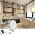 thumbnail image 6 of Wall Mirror, Wall Mounted Makeup Mirror with Magnification, Magnifying Wall Bathroom Mirror with LED Lights, 360 Degree Swivel Rotation, 8 Inch, Chrome Finish, for Girls, 6 of 7