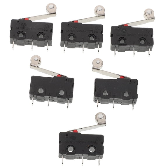 DRAFIDEEP 10Pcs Black Appliance Micro Switch Normally Open for Versatile Appliance Supply