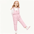 thumbnail image 3 of Toddler Snow Pants for Girls Boys Winter Clothes Warm Snow Bib Overalls Skiing Pants Jumpsuit Size 6M-7T, 3 of 6
