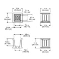 thumbnail image 2 of Pemberley Row Polyethylene White Square Planter 14", 2 of 9