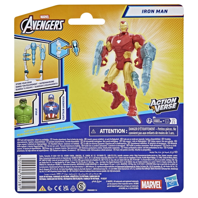 Marvel Avengers ActionVerse Iron Man Action Figure & Accessories