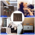 thumbnail image 4 of Armchair Caddy 6 Pocket Armrest Organizer Remote Control Holder for Recliner (Coffee), 4 of 10