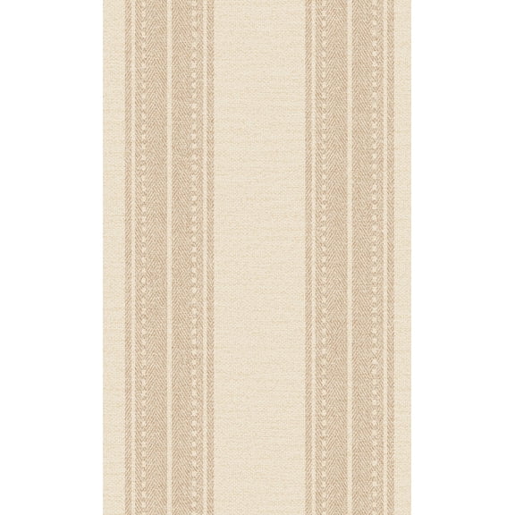 Coral Woven Fabric Inspired Stripes Wallpaper