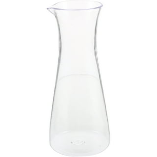 Single Serving Wine Carafe Glass Mini Carafe Individual Wine Decanter Small  Carafe for Wine Dinner Parties Tastings Bars Restaurants（12 Pack, 6.5 oz)