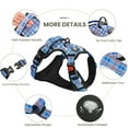 thumbnail image 7 of FURRYFECTION Dog Harness and Leash Set for Medium Dogs, Breathable Padded Pet Harness with No Pull Heavy Duty Nylon Leash, Reflective Dog Vest for Outdoor Walking,Blue M, 7 of 7
