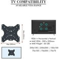 thumbnail image 5 of 26-55" Adjustable Wall Mount Bracket Rotatable TV Stand, 5 of 7