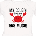 thumbnail image 4 of Inktastic My Cousin Loves Me Boys Boys or Girls Long Sleeve Baby Bodysuit, 4 of 5