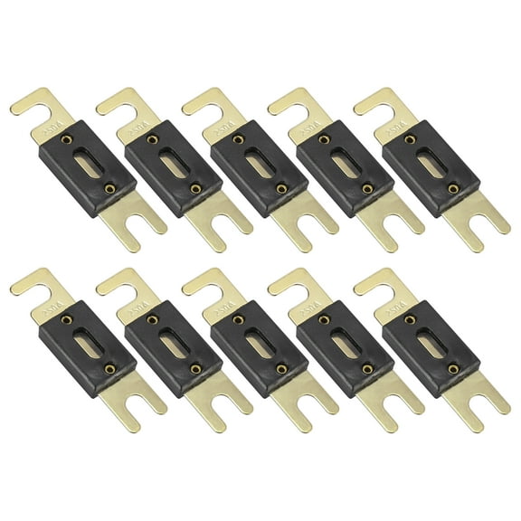 10pcs ANL Fuses 250A 250AMP for Car Truck Motorcycle Boat Audio CDs Gold Tone