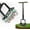 Armor Black, variant on Lawn Aerator, Automatic Dirt and Leaf Clean Design, Heavy Duty Manual Lawn Aerator Tool with 15 Iron Spikes, Height Adjustable, Yard Grass Aerator for Lawn(Black with Orange)