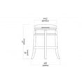 thumbnail image 3 of Boraam Magellan 24in. Backless Swivel Wood Counter Stool - Brandy Finish, 3 of 4