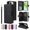 Black, variant on Allytechgroup Case for iPhone 15 with Credit Card Slot, Built-in Shoulder Strap Lanyard PU Leather Wallet Flip Stand Case Full Body Shockproof Protective for iPhone 15, Black