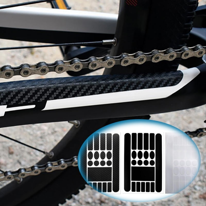 Matte Carbon fiber chain guard Protector Guard Chain Stay Sticker for frame