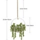 thumbnail image 5 of Ounissouiy Mano de obra meticulosa, plantas verdes simuladas de alta simulación, decoración para colgar en la pared, amantes, lágrimas, plantas Decoración, 5 of 6