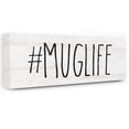 thumbnail image 2 of The Stupell Home Decor Collection Hashtag Mug Life Black and White Typography Wall Art, 2 of 4