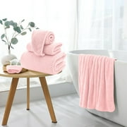 Wzzjkit Extra Large Bath Towel Shower Cap Set of 3 Oversized Bath Sheet Super Soft Absorbent Bathroom Towel Set Microfiber Quick Dry Shower Towel for Hotel Bath Gym