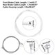 thumbnail image 5 of Bicicleta Freno Cable Carcasa con Clips Hebilla Kit Universal Unique Bargains blanco, 5 of 8
