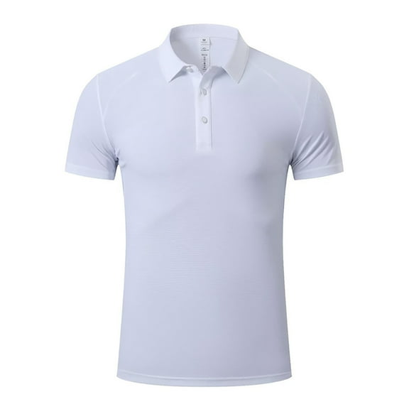 XBASW Men’s Quicky Dry T Shirts Women Summer Short Sleeve Golf Shirt Lapel Workout Tees XS-4 XL