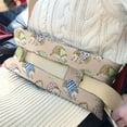 thumbnail image 3 of Aesthetic Hedgehog Print Post Surgery Seatbelt Pillow - Soft Floral Car Cushion for Mastectomy & Rib Fracture Recovery, 3 of 5