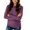 Hot Pink, variant on Huaizzzy Long Sleeve Solid Round Neck Casual Comfortable Top Westbound Petite Tops Women plus Tops Womens Long Sleeve Top Light Womens Shirt Womens Tunic Tops Tops for Women Light Tops Women Ladies