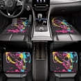 thumbnail image 6 of Salouo Neon Gothic Skull Moon for Car Floor Mat Set of 4–Car Carpet Mats - Car Mats with Anti-Slip Backing & Driver Heel Pad Universal Fit for Cars, Trucks, SUVs, and Vans, 6 of 6