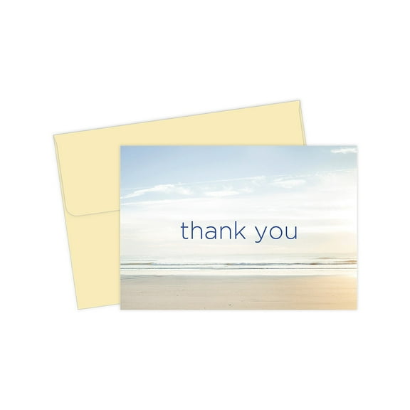 Great Papers! Serene Smooth Personal Thank You Notecard Multicolor 50/Pack (2020036)