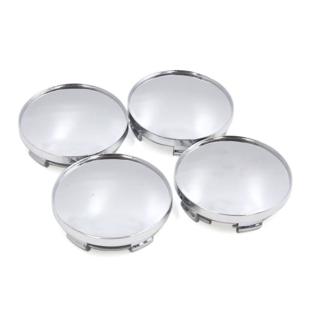 4uds Plateado Tapón de Eje Central de Llanta Vehículo 59mm 5 Orejetas