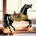 thumbnail image 4 of Beautynvta Horse Christmas Ornaments, 3.15'' Exquisite Glitter Horse Ornaments for Christmas Tree Decoration, 2D Acrylic Animal Hanging Pendant, Xmas Gifts for Horse Lovers, 4 of 8