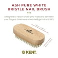 thumbnail image 2 of Kent NB4 Natural Bristle Fingernail Brush and Hand Scrub Brush. Beechwood Finger Nail Brush to Clean Nails and Nail Scrubber Brush for Hands, Feet, Fingernails, and Toenails. Made in England, 2 of 6