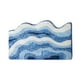 thumbnail image 2 of Alfombra de baño absorbente super azul, 19x31IN, antideslizante, lavable, respaldo de goma, alfombras para el baño, alfombra para la ducha, alfombra absorbente tejida para el baño, 50*80CM, 2 of 9