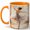 Orange, variant on Ballet Dancer 11oz Ceramic Mug, Soft Watercolor Dance Art