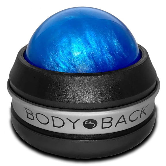 Body Back Manual Massage Roller Ball | Handheld Ball Massager for Full Body Deep Tissue-Easy Grip Self Massage Ball Tool-360 Degree Mobility for Sore Muscle Recovery, Joint Pain & Stress Relief (Blue)