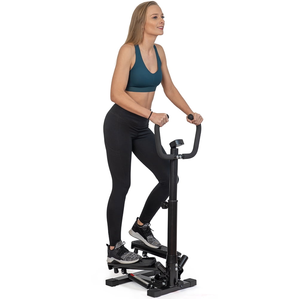 Deco Home STEPPER Exercise Step Machine with Stability Handle Bars, Non