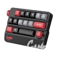 thumbnail image 2 of Teclado mecánico portátil teclado para juegos colorido retroiluminación liviana USB C Teclado cableado 6.4x4.4x1.6 pulgadas Rocker Knob Negro, 2 of 8