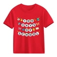 thumbnail image 5 of Piuwrlz Red Short Shirts Sleeve Toddler Girls Graphic T-Shirts Pullover Red Size 3 Years, 5 of 10