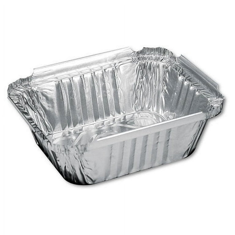 Aluminum Oblong Pan, 2.25 lb Capacity, 5.94 x 8.44 x 1.81, Silver, 500/Carton Aluminum Oblong Pan, 2.25 lb Capacity, 5.94 x 8.44 x 1.81, Silver, 500/Carton