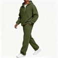 thumbnail image 6 of Aofany Fleece 2 Piece Outfits Mens Pullover Hooded Sweatshirt Tracksuit & Joggers Sweatpants Sweatsuit Sets with Pockets, 6 of 9
