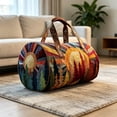 thumbnail image 4 of Japceit Boho Travel Shoulder Bag, Vintage Style Weekend Tote, Adjustable Strap Crossbody Purse for Women, 4 of 7