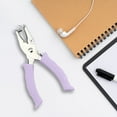 thumbnail image 7 of Luckky Single Hole Punch, Handheld Hole Paper Punch Puncher for Craft Paper Tags Clothing Ticket DIY Scrapbook Tool, with Purple Soft Handheld Grip (Small Circle 0.24 inch), 7 of 7
